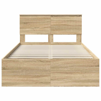 vidaXL Bettrahmen Sonoma 120 x 190 cm Massives Kiefernholz