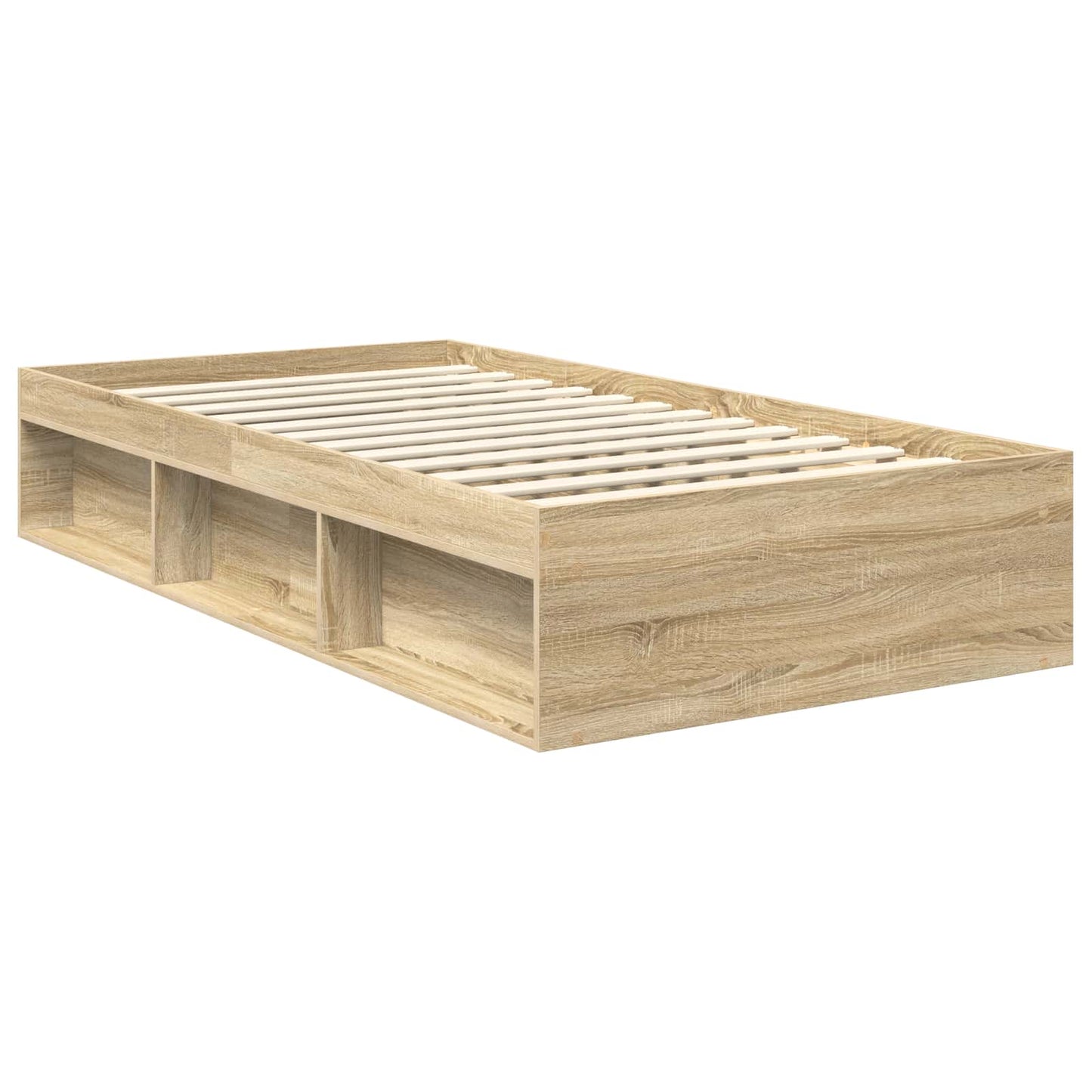 vidaXL Bettrahmen Sonoma 100 x 200 cm Massives Kiefernholz