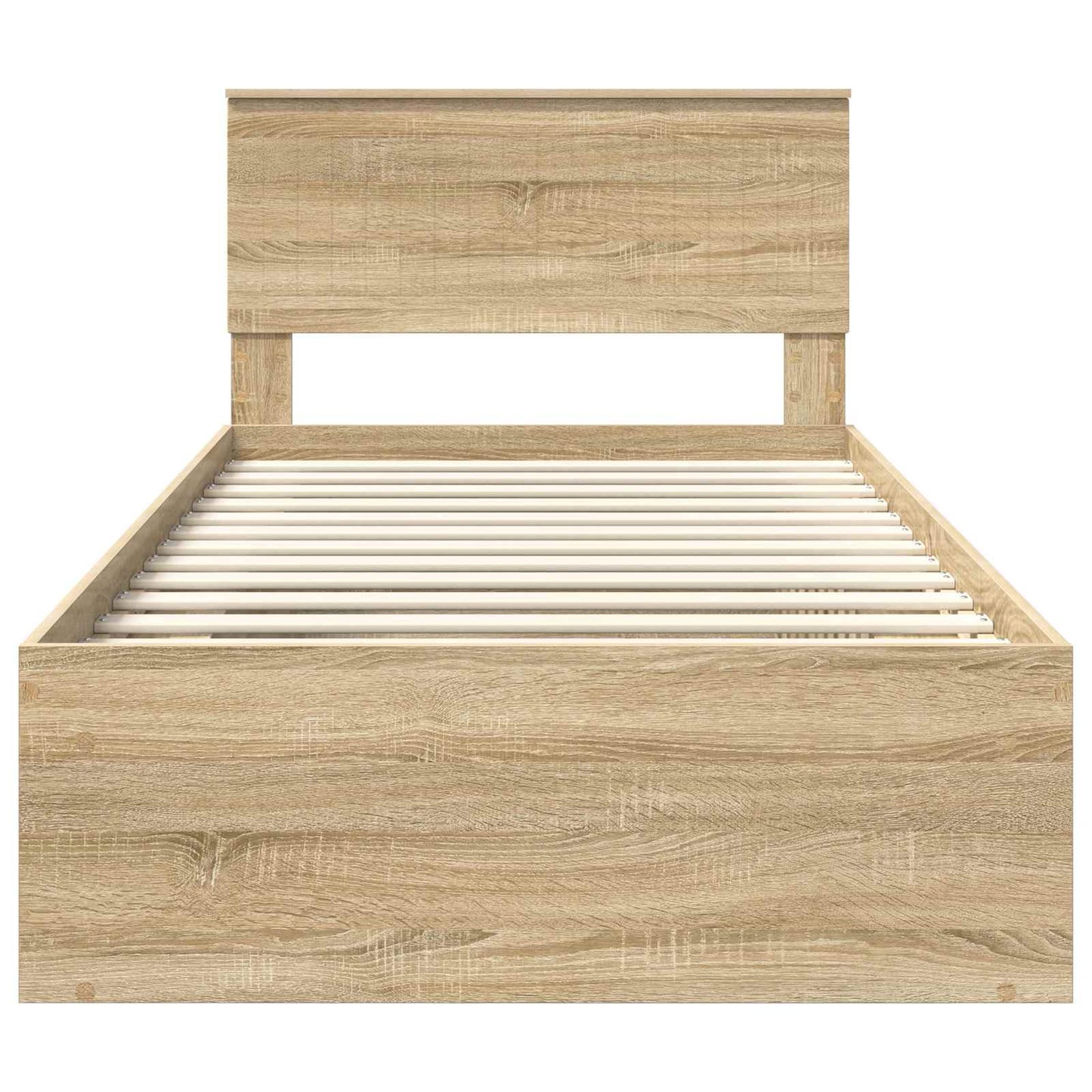 vidaXL Bettrahmen Sonoma 100 x 200 cm Massives Kiefernholz