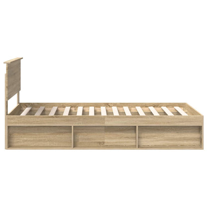 vidaXL Bettrahmen Sonoma 100 x 200 cm Massives Kiefernholz