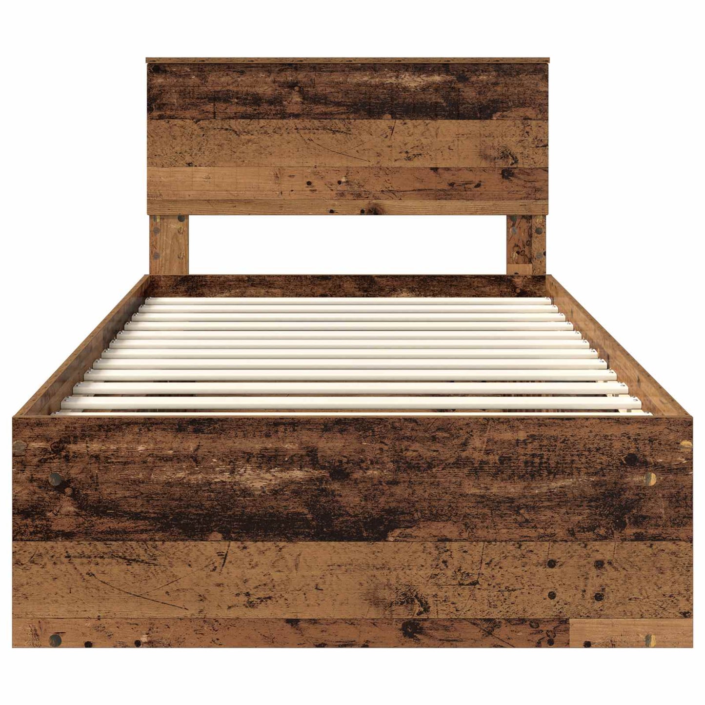 vidaXL Bettrahmen Altholz 100 x 200 cm Massives Kiefernholz