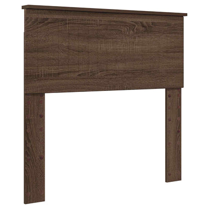 vidaXL Bettrahmen Braun Eichen-Optik 90 x 190 cm Massives Kiefernholz