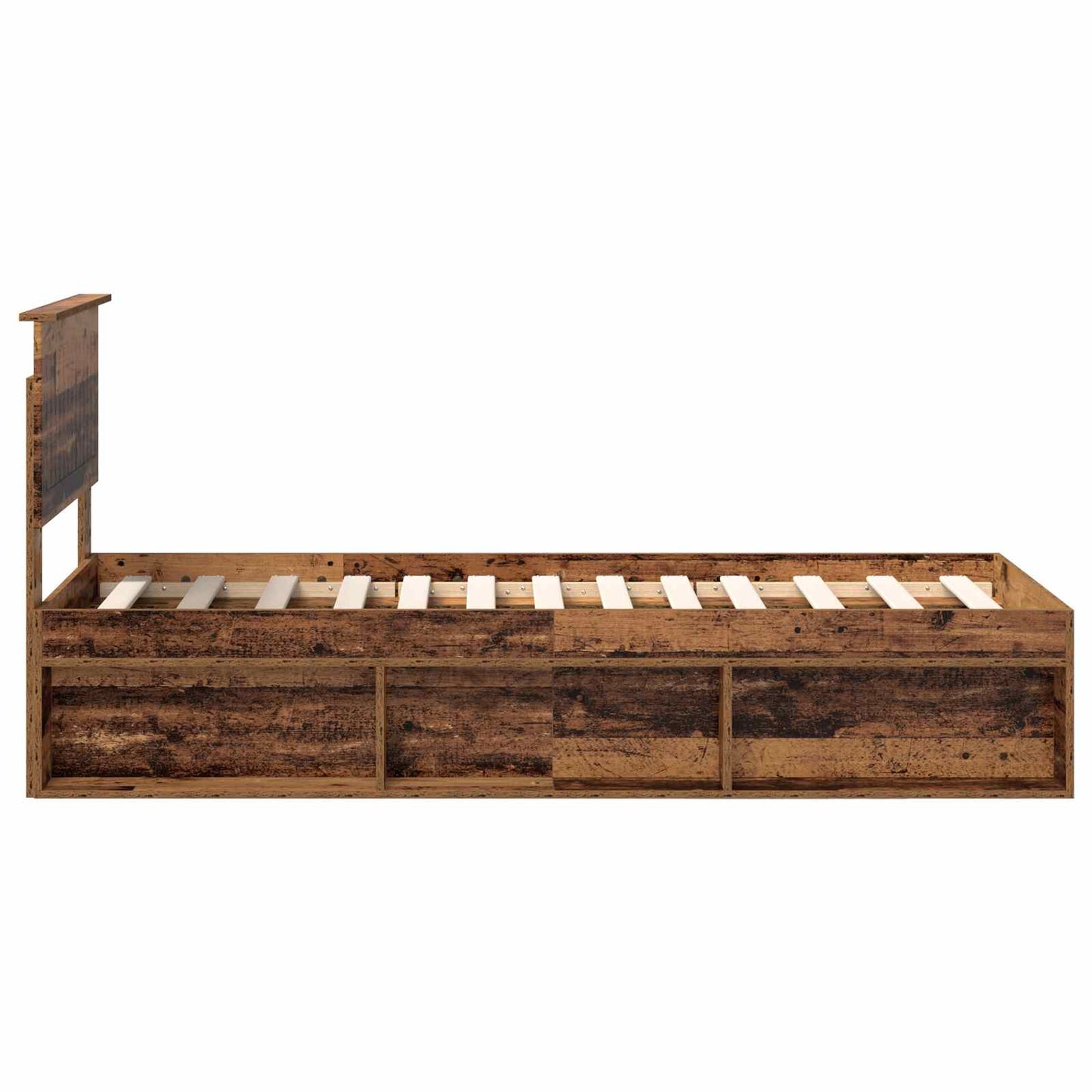 Bettrahmen Altholz 75 x 190 cm Massives Kiefernholz