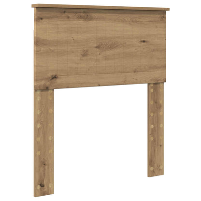vidaXL Cadre de lit Artisanat Chêne 75 x 190 cm Bois de pin massif