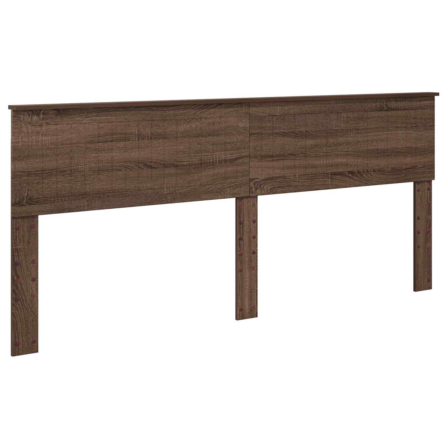 vidaXL Bettrahmen Braun Eichen-Optik 200 x 200 cm Ingenieurs Holz