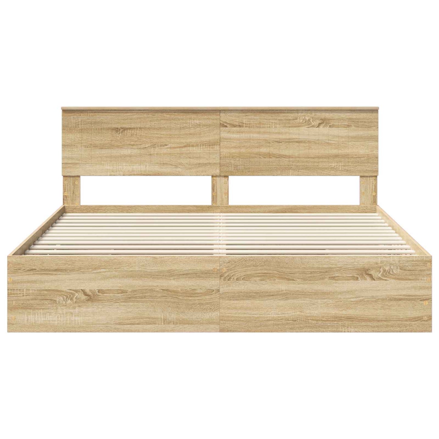 vidaXL Bettrahmen Sonoma-Eiche 180 x 200 cm Ingenieurs Holz