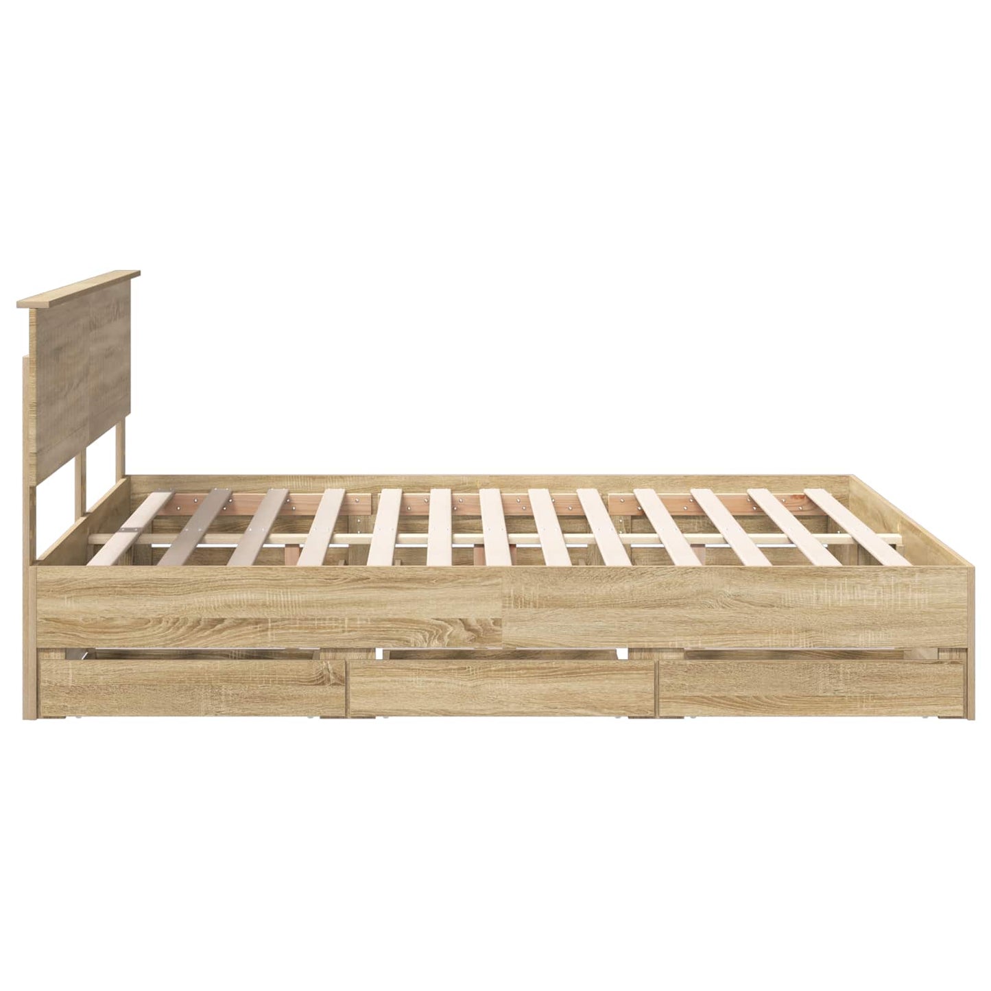 vidaXL Bettrahmen Sonoma-Eiche 180 x 200 cm Ingenieurs Holz