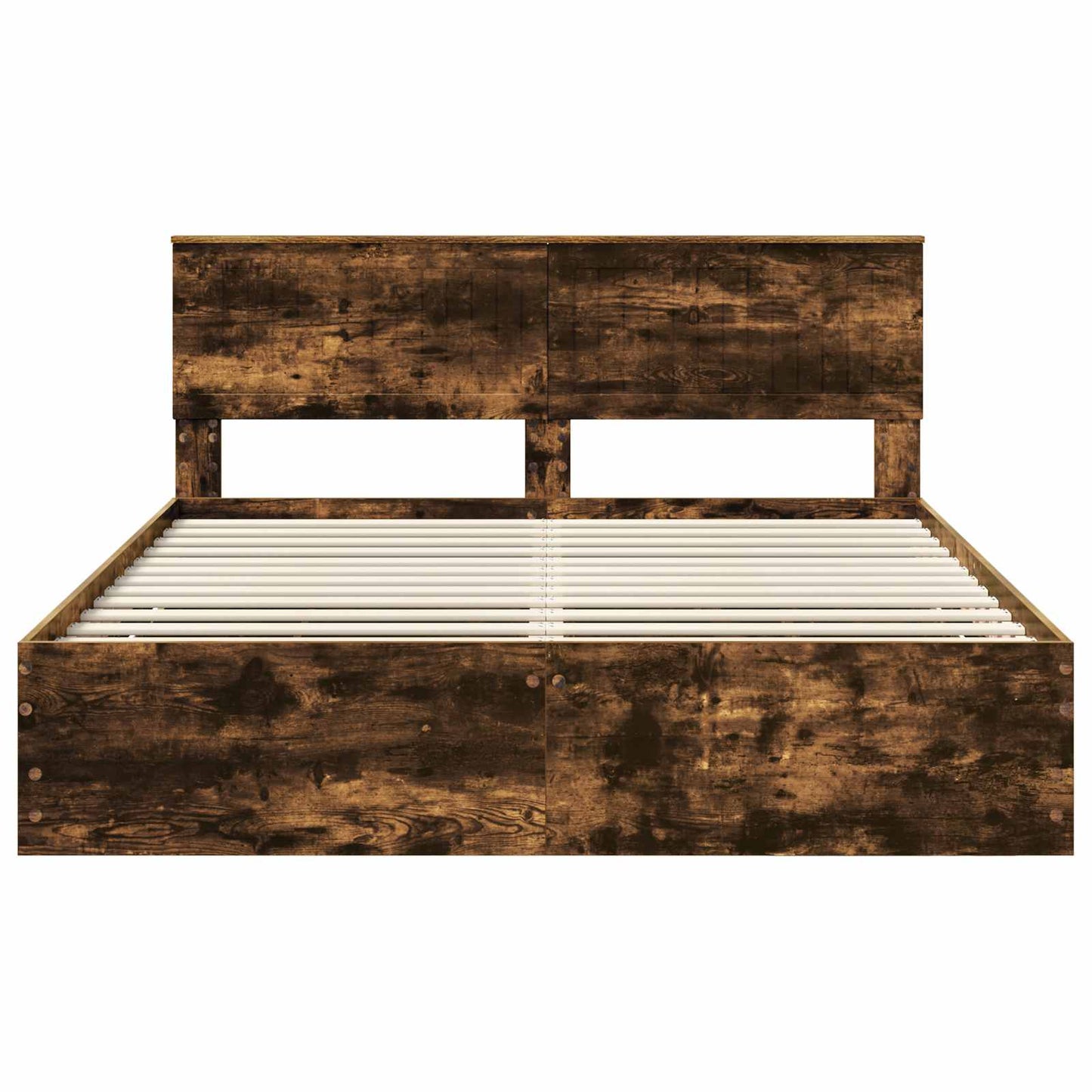 Bettrahmen Geräucherte Eiche 160 x 200 cm Ingenieurs Holz
