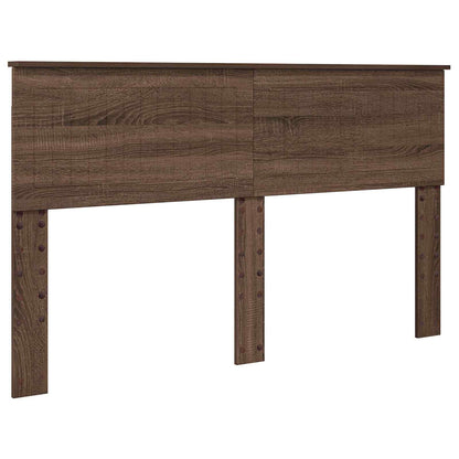 vidaXL Bettrahmen Braun Eichen-Optik 150 x 200 cm Ingenieurs Holz