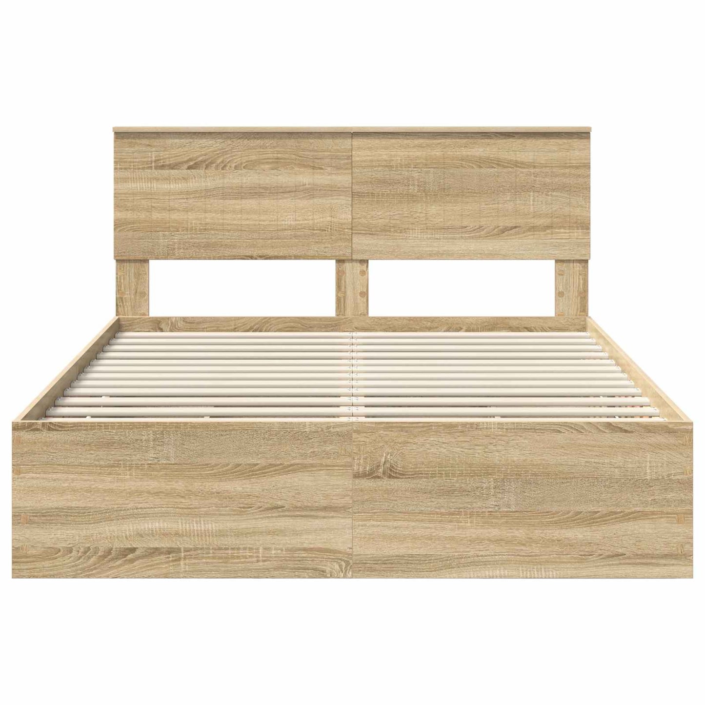 vidaXL Bettrahmen Sonoma-Eiche 140 x 200 cm Ingenieurs Holz