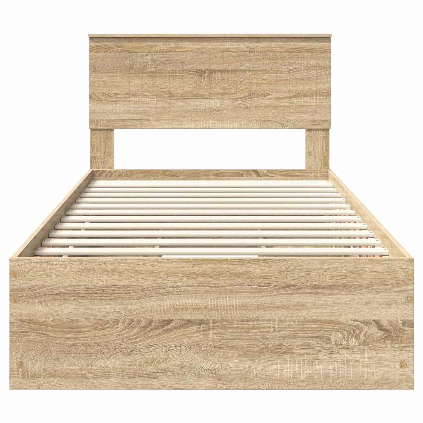 vidaXL Bettrahmen Sonoma-Eiche 100 x 200 cm Ingenieurs Holz