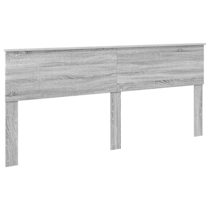 vidaXL Aufbewahrungsbett Graues Sonoma 200 x 200 cm Holzwerkstoff