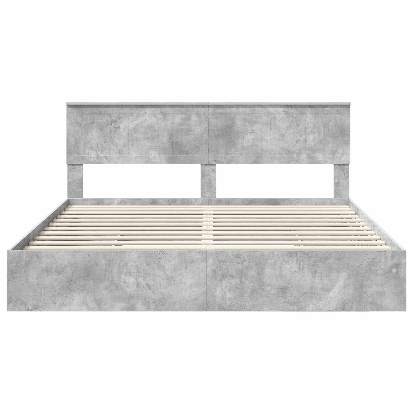 vidaXL Aufbewahrungsbett Beton Grau 180 x 200 cm Holzwerkstoff
