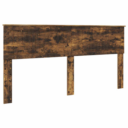 vidaXL Aufbewahrungsbett Geräucherte Eiche 180 x 200 cm Holzwerkstoff