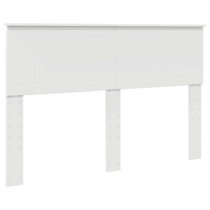 vidaXL Lit de rangement avec tête de lit Blanc 140 x 190 cm Bois d'ingénierie