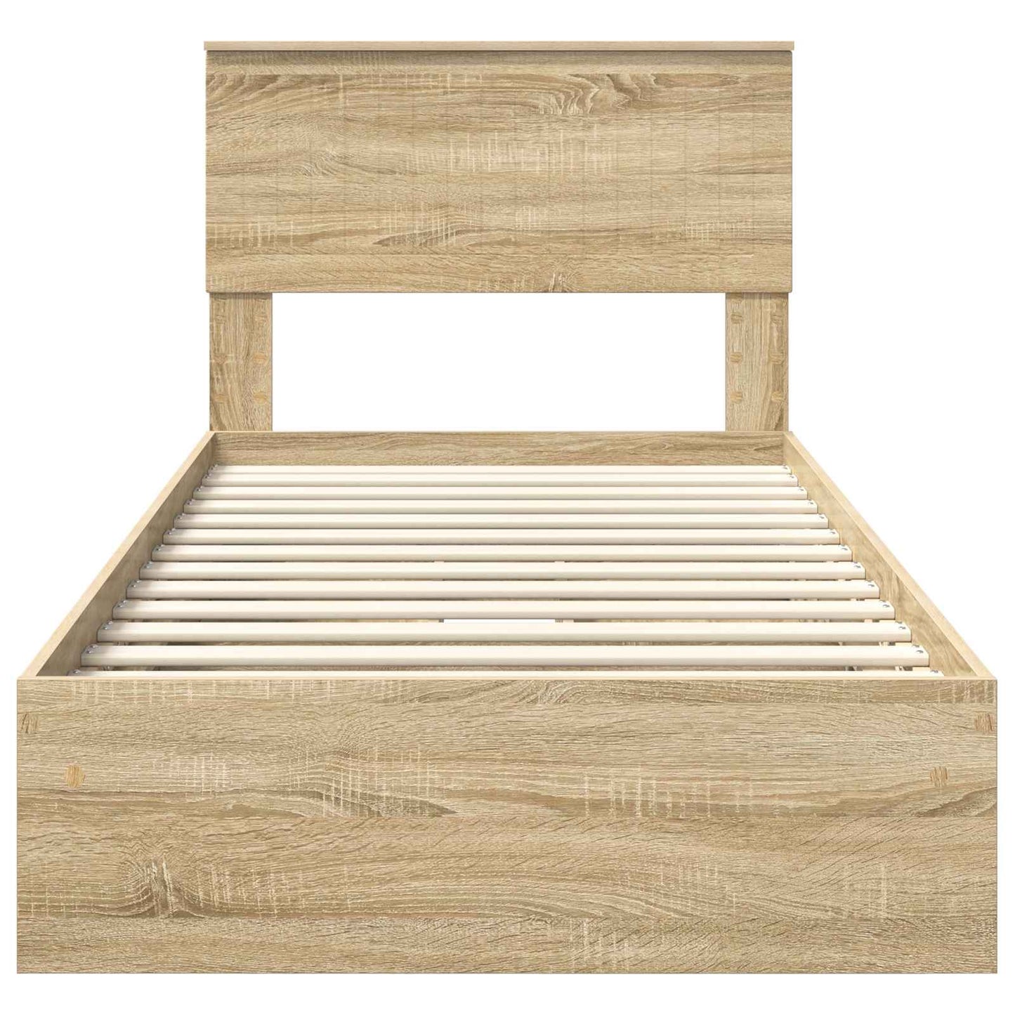 vidaXL Aufbewahrungsbett Sonoma-Eiche 90 x 200 cm Holzwerkstoff