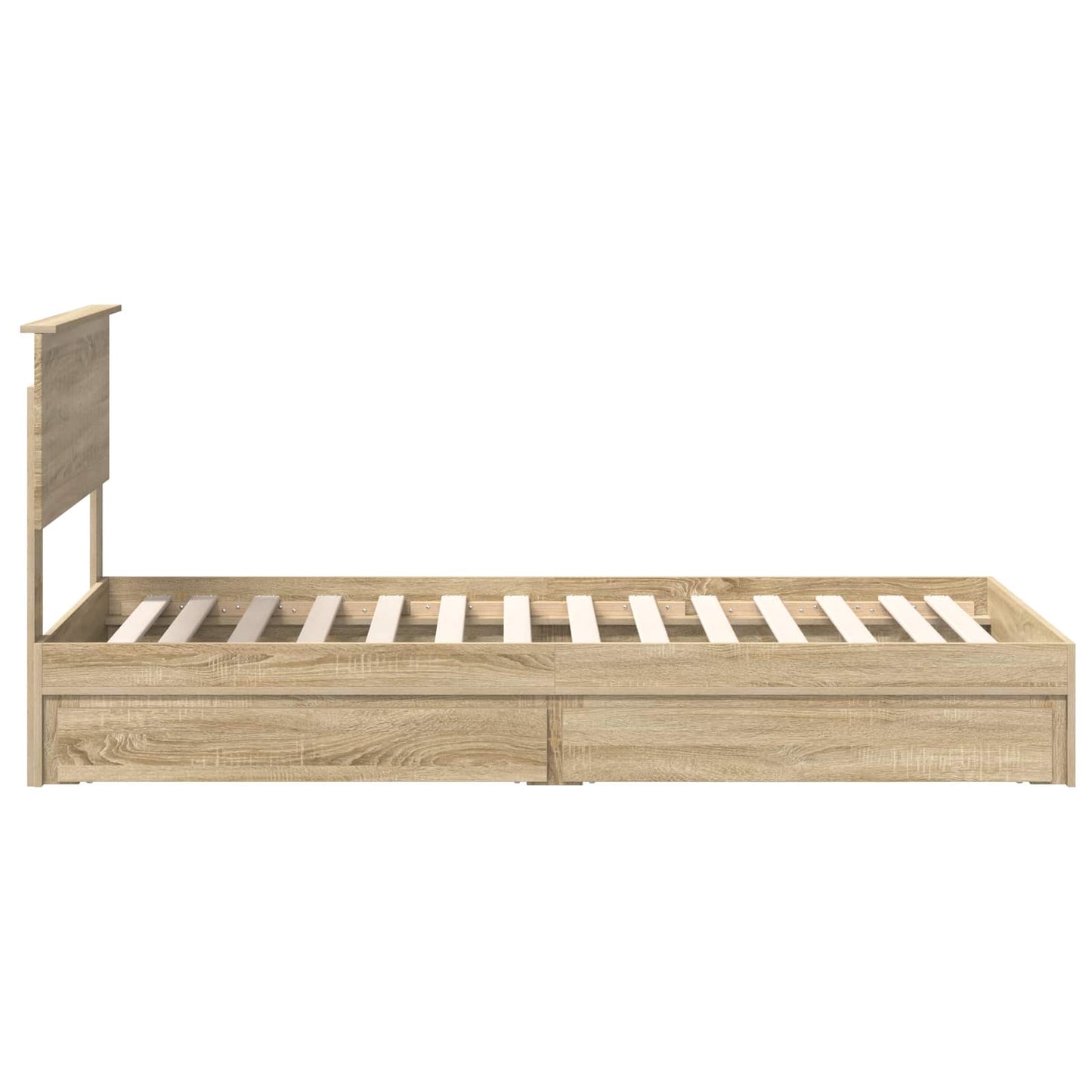 vidaXL Aufbewahrungsbett Sonoma-Eiche 90 x 200 cm Holzwerkstoff