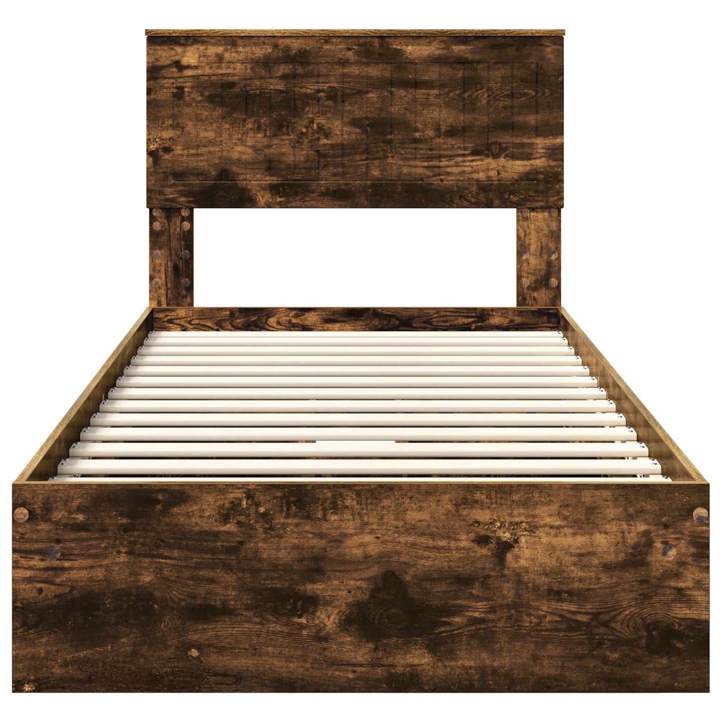 vidaXL Aufbewahrungsbett Geräucherte Eiche 90 x 200 cm Holzwerkstoff