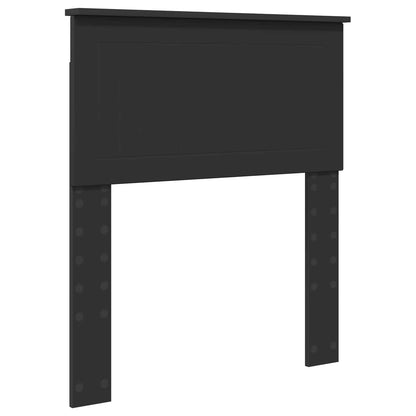 vidaXL Aufbewahrungsbett Schwarz 75 x 190 cm Holzwerkstoff