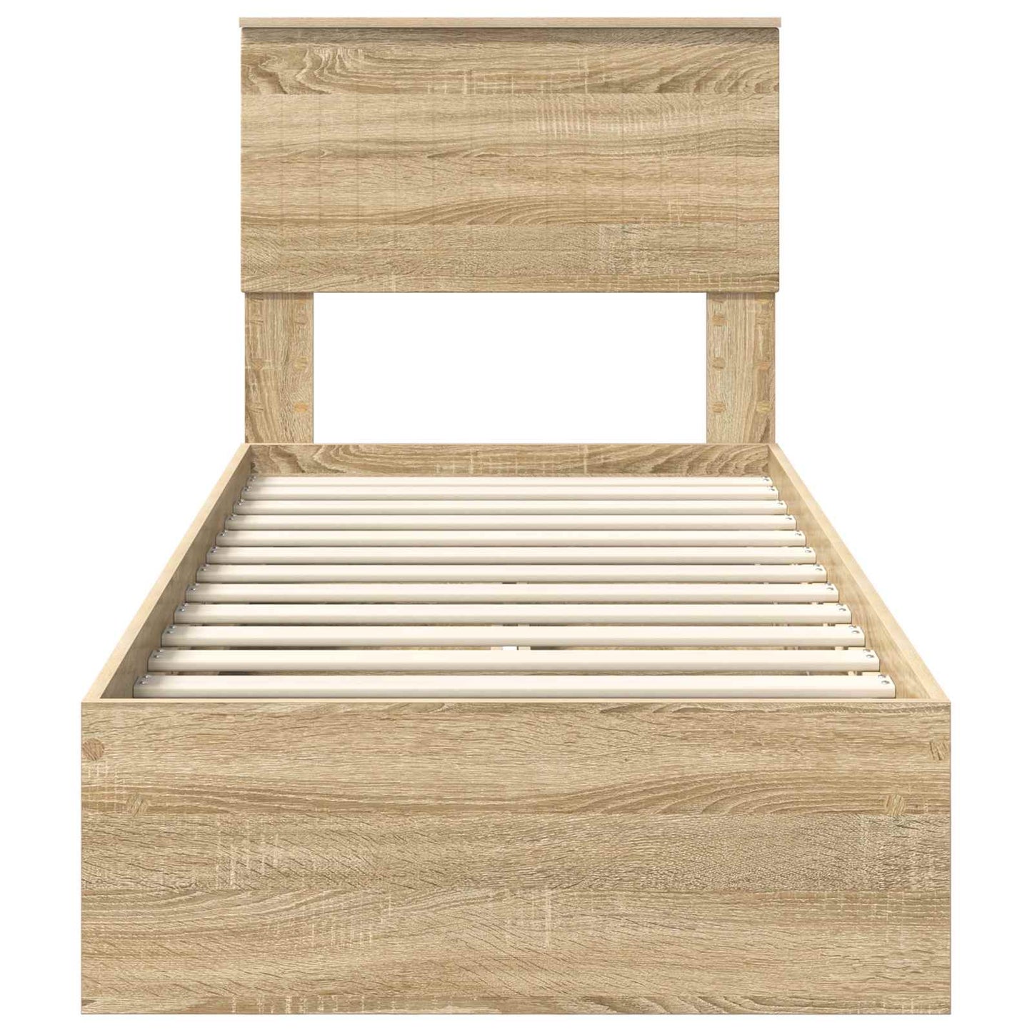 vidaXL Aufbewahrungsbett Sonoma-Eiche 75 x 190 cm Holzwerkstoff