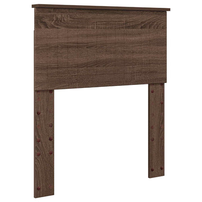 vidaXL Aufbewahrungsbett Braun Eichen-Optik 75 x 190 cm Holzwerkstoff