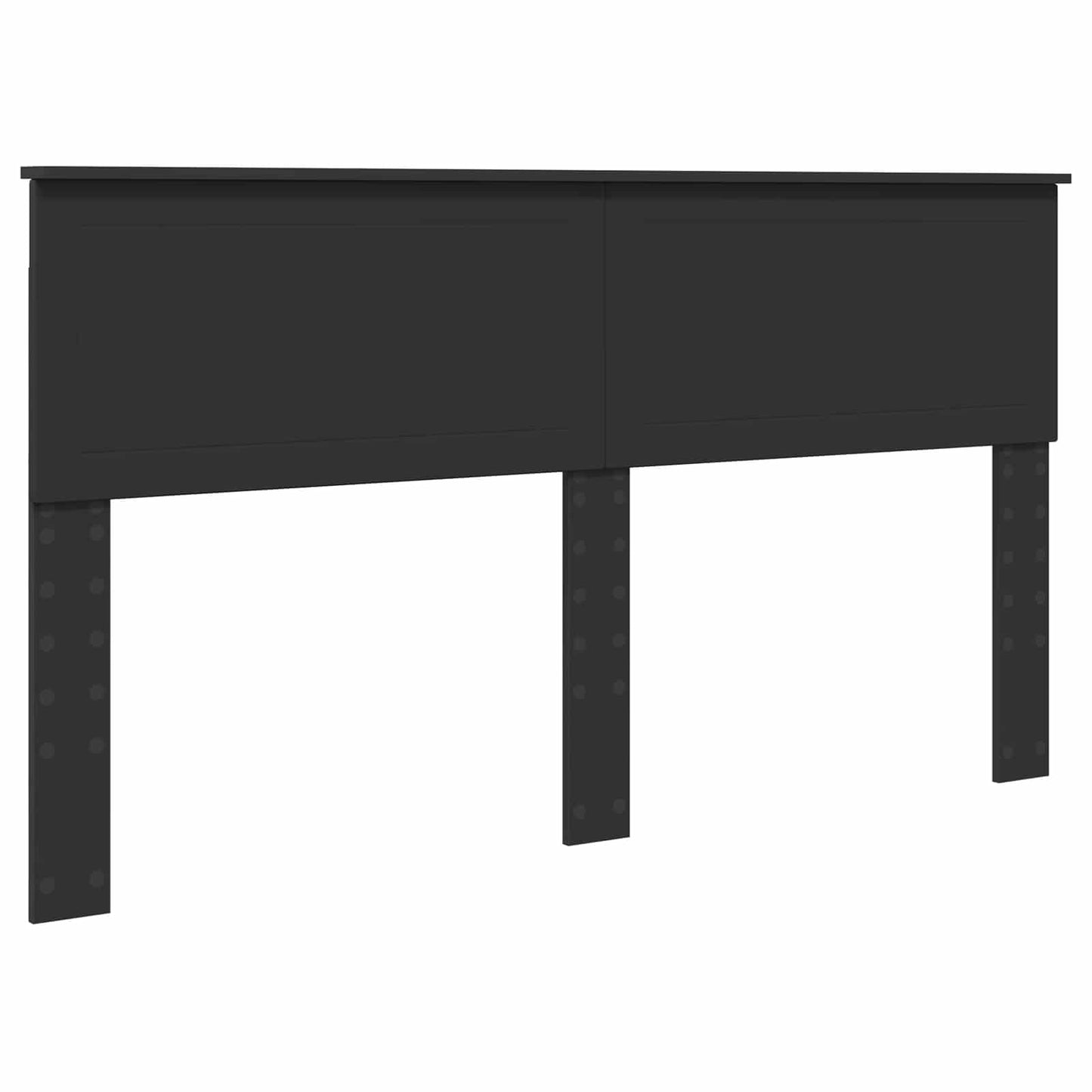 vidaXL Bettrahmen mit Kopfteil Schwarz 160 x 200 cm Holzwerkstoff