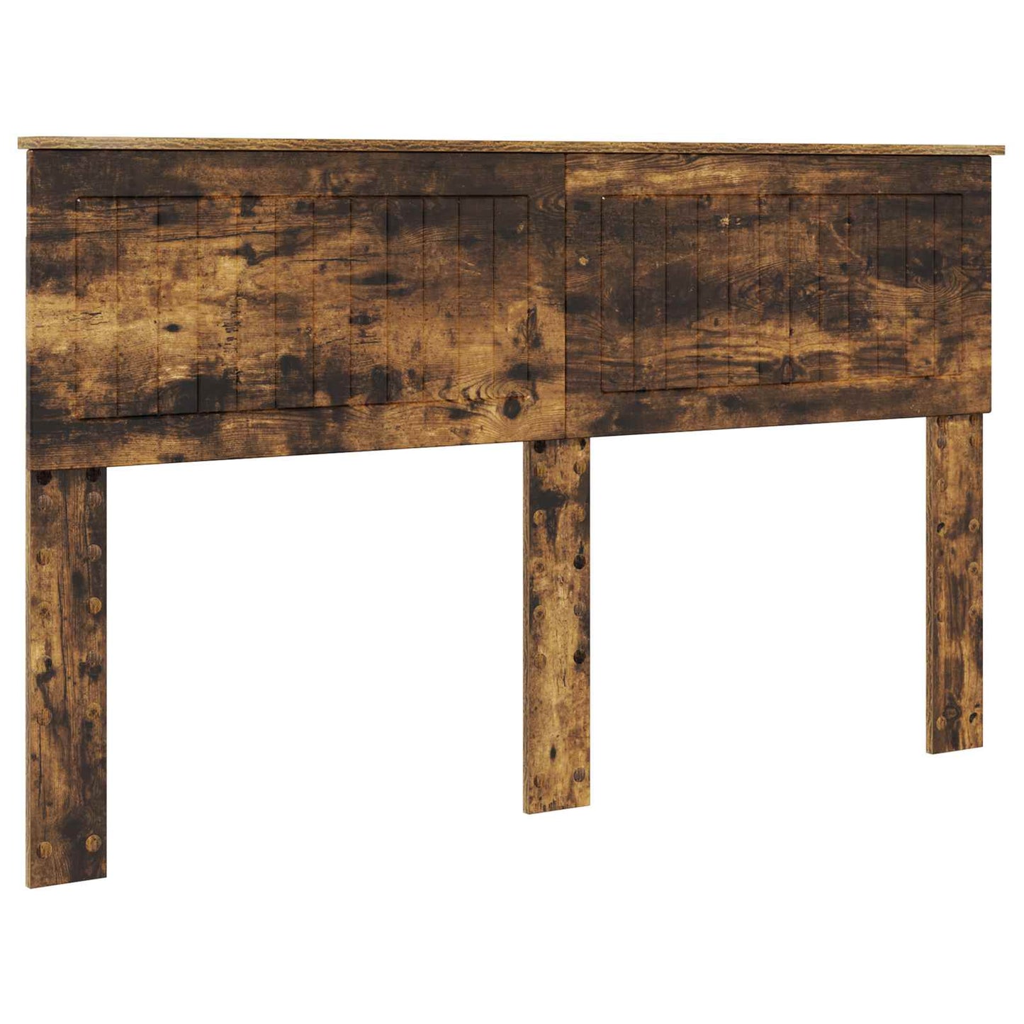 vidaXL Bettrahmen Geräucherte Eiche 150 x 200 cm Holzwerkstoff