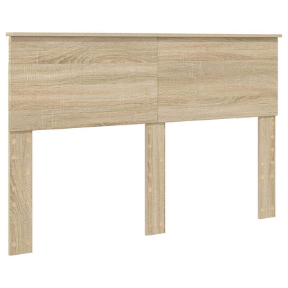 vidaXL Bettrahmen mit Kopfteil Sonoma-Eiche 140 x 190 cm Holzwerkstoff