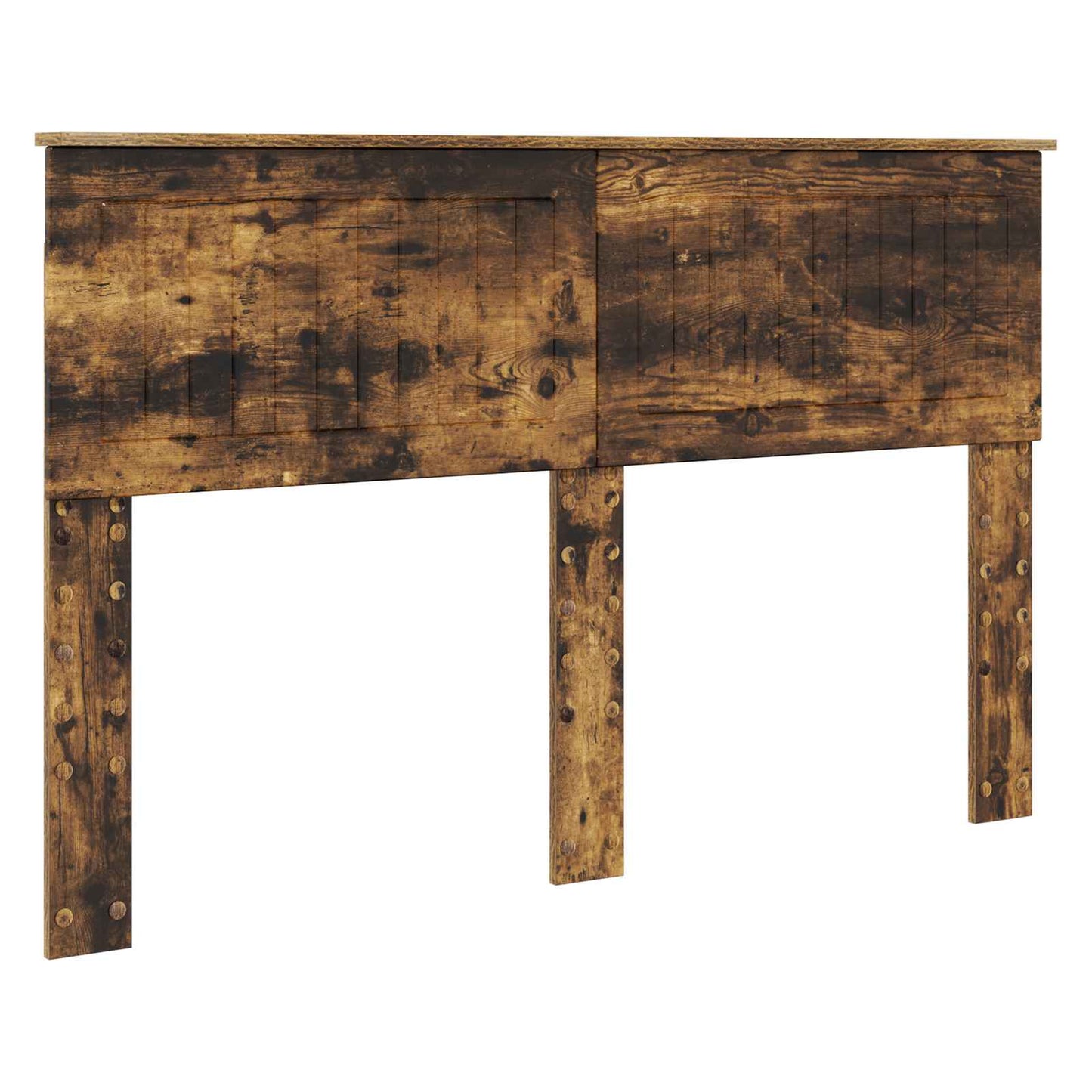 vidaXL Bettrahmen Geräucherte Eiche 140 x 190 cm Holzwerkstoff