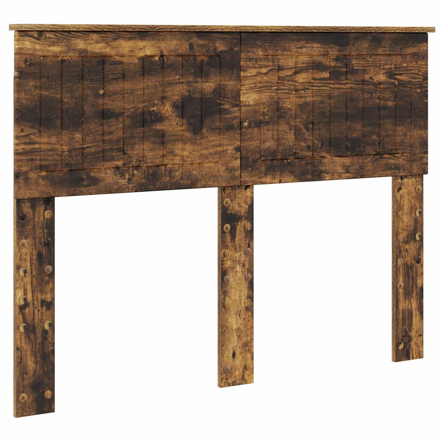 vidaXL Bettrahmen Geräucherte Eiche 135 x 190 cm Holzwerkstoff