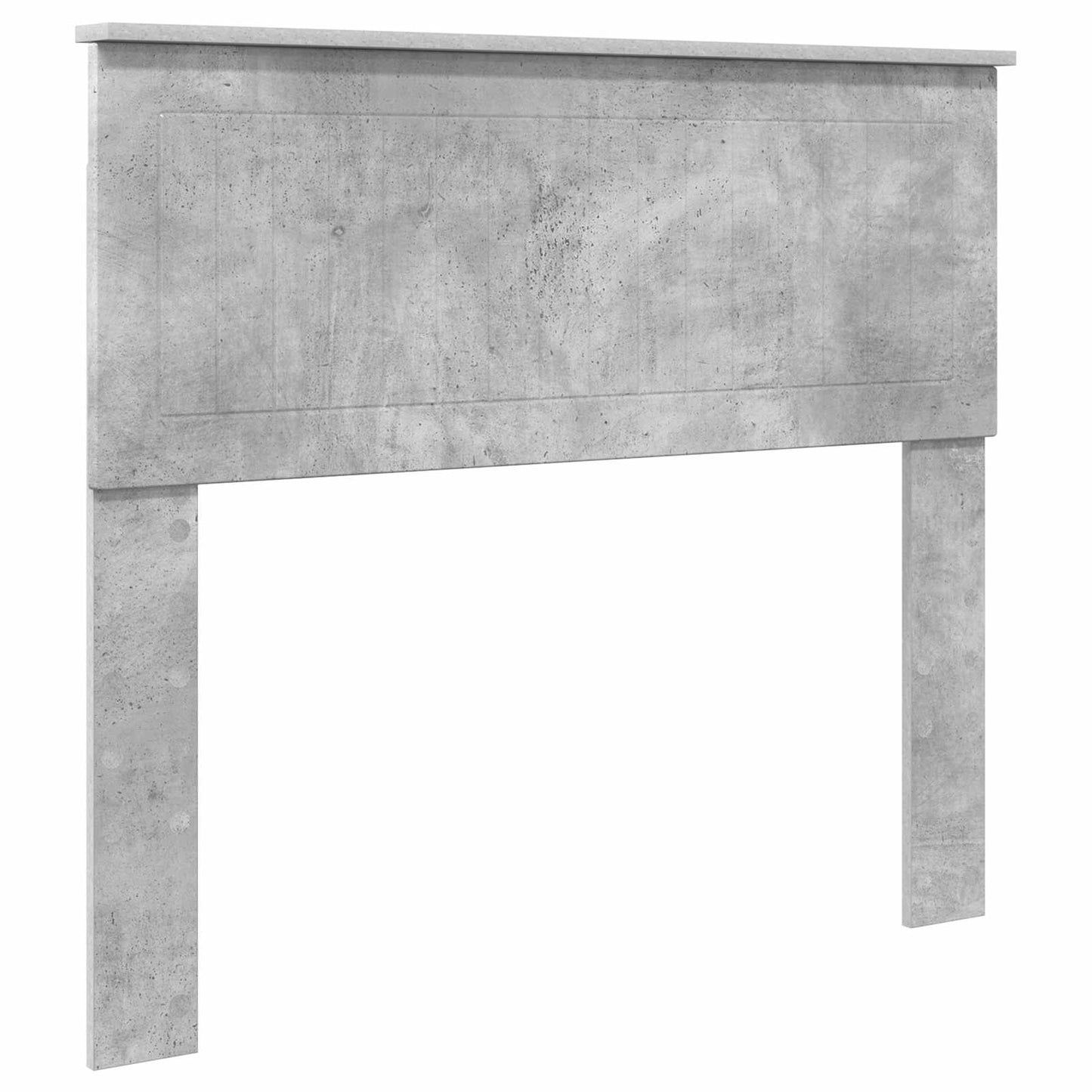 vidaXL Bettrahmen mit Kopfteil Beton Grau 100 x 200 cm Holzwerkstoff