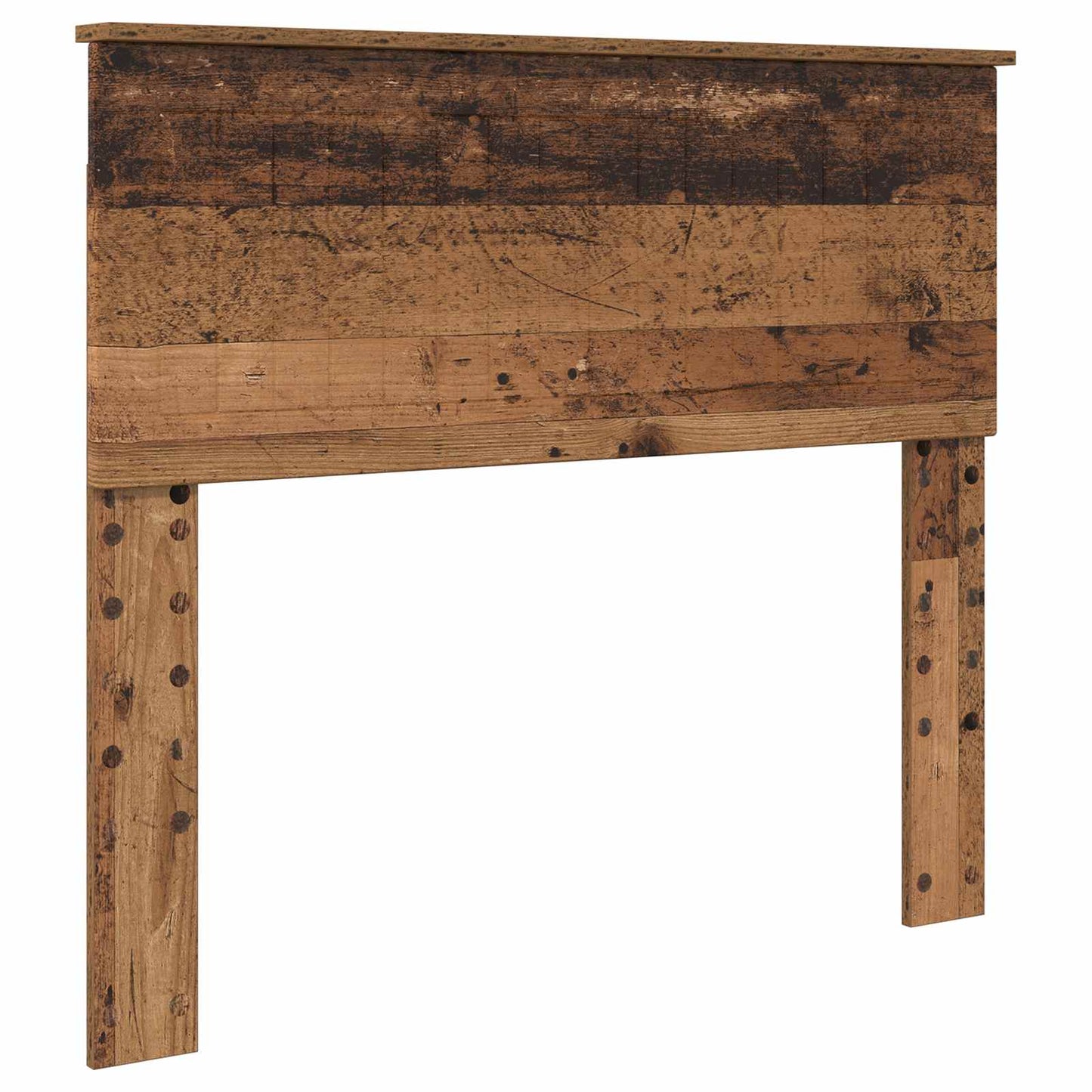 vidaXL Bettrahmen mit Kopfteil Altholz 100 x 200 cm Holzwerkstoff