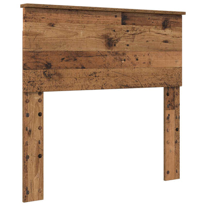 Cadre de lit avec tête de lit vidaXL bois de récupération 90 x 200 cm bois d'ingénierie