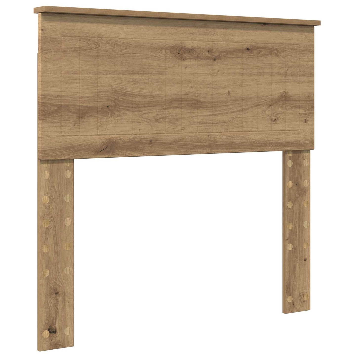 vidaXL Cadre de lit avec tête de lit chêne artisanal 90 x 190 cm Aggloméré