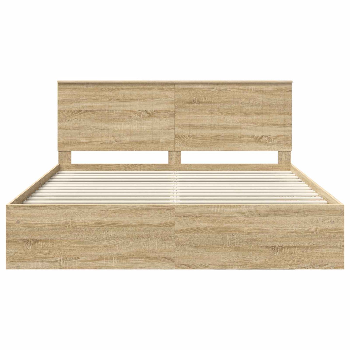 vidaXL Bettrahmen Sonoma 180 x 200 cm Massives Kiefernholz