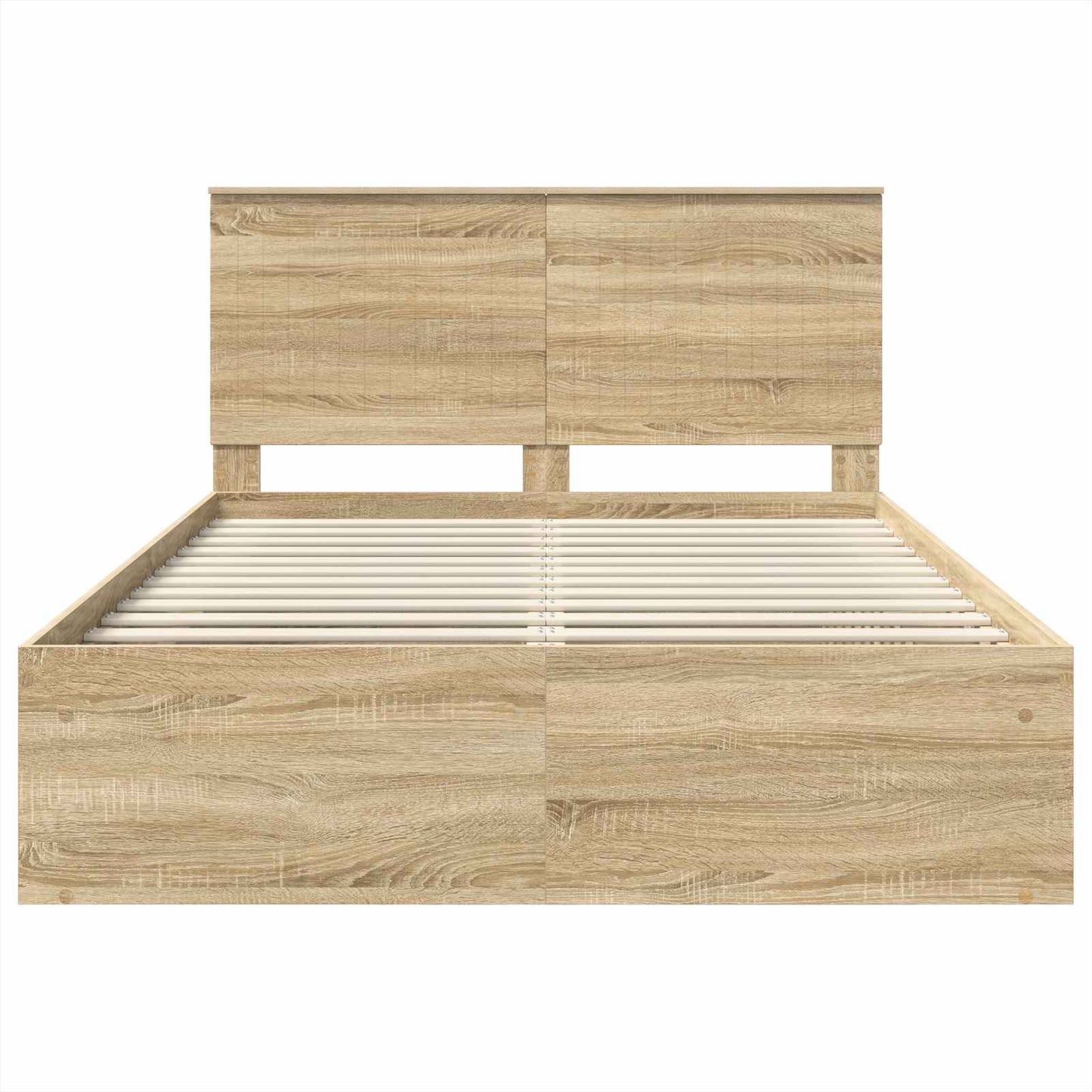 vidaXL Bettrahmen Sonoma 140 x 200 cm Massives Kiefernholz
