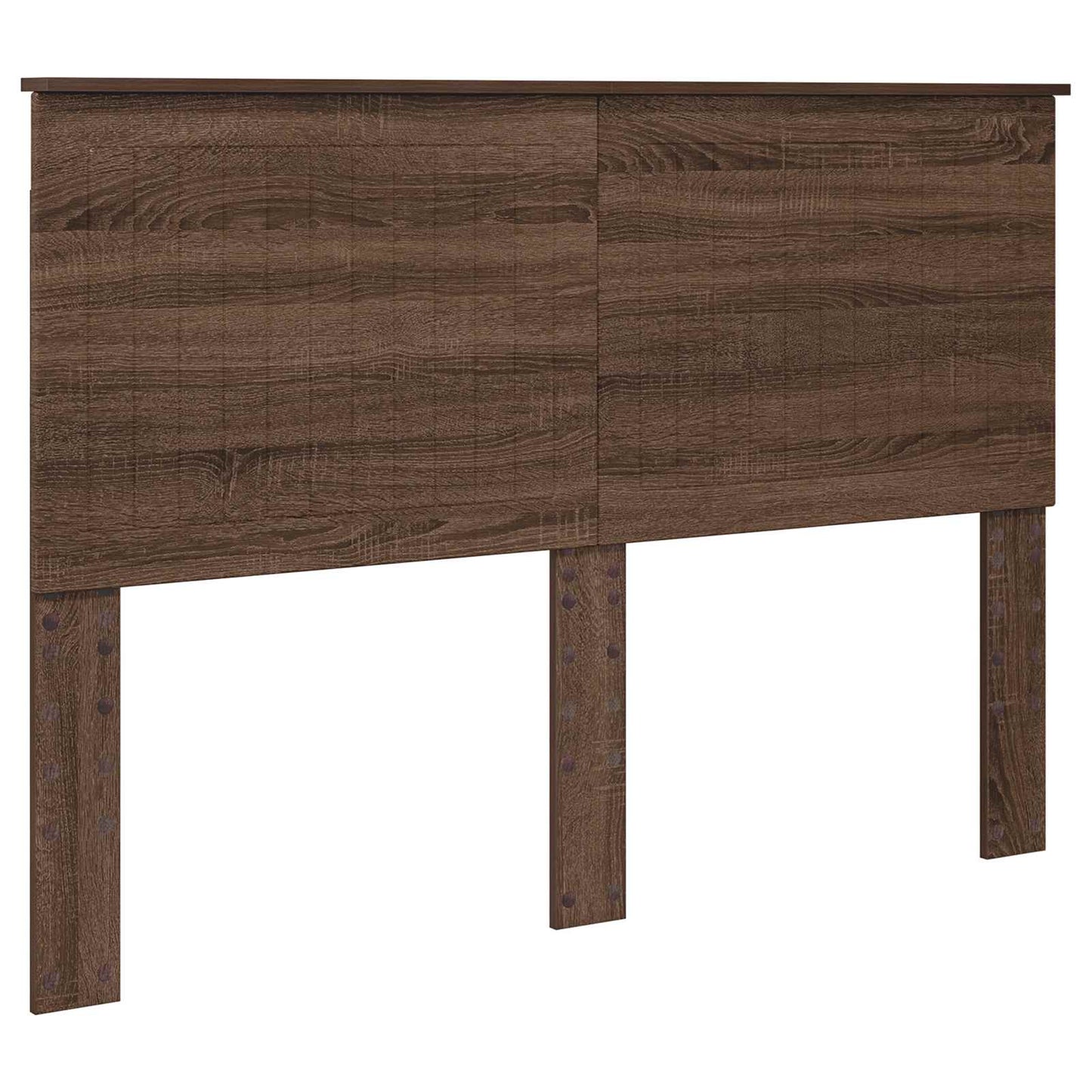 vidaXL Bettrahmen Braun Eichen-Optik 140 x 200 cm Massives Kiefernholz