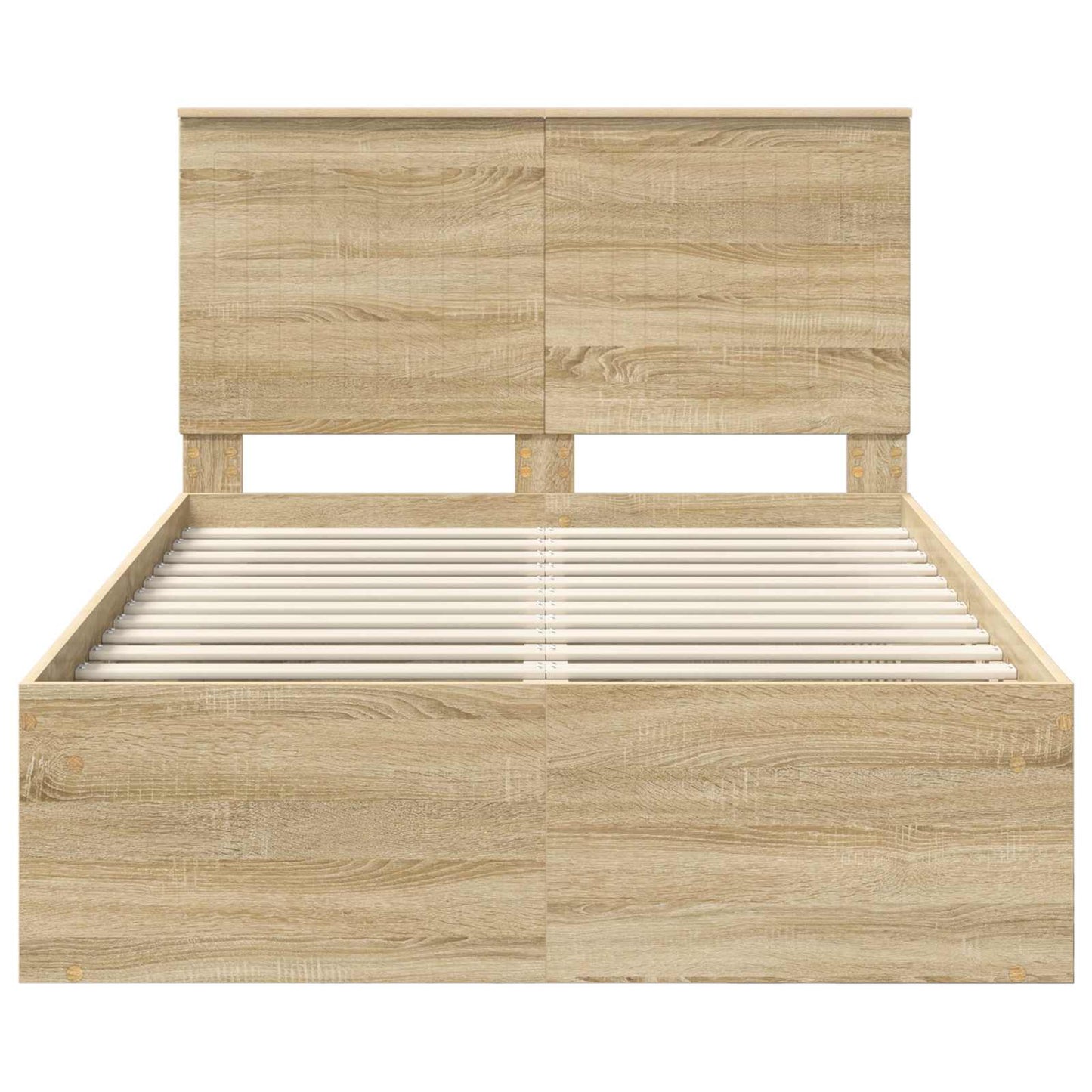 vidaXL Bettrahmen Sonoma 120 x 190 cm Massives Kiefernholz