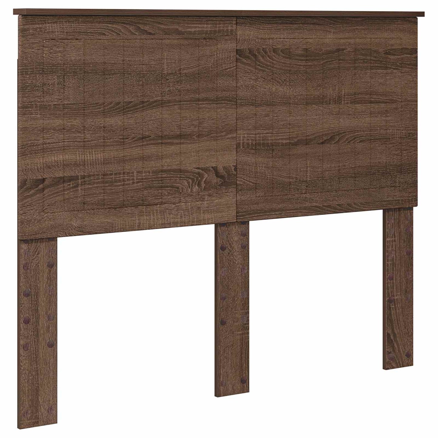 vidaXL Bettrahmen Braun Eichen-Optik 120 x 190 cm Massives Kiefernholz