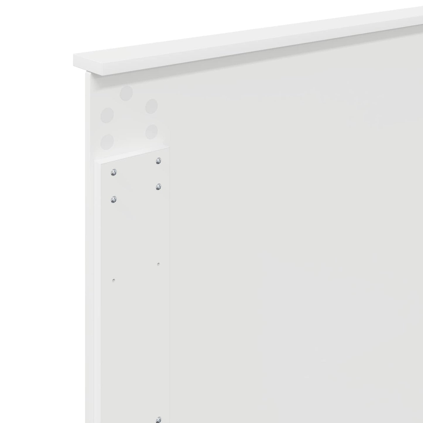 Bettrahmen mit Kopfteil Weiß 100 x 200 cm Massives Kiefernholz