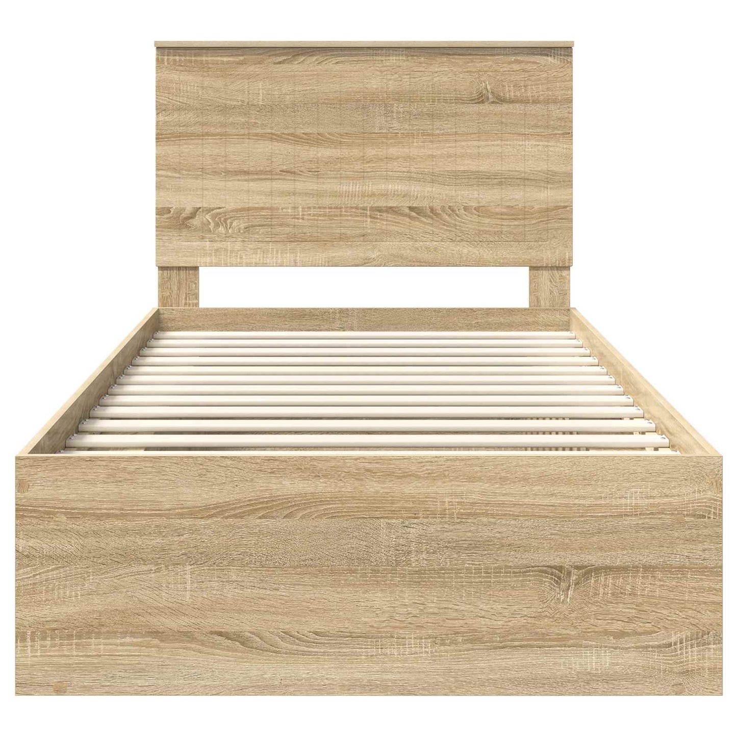vidaXL Cadre de lit Sonoma 100 x 200 cm Bois de pin massif