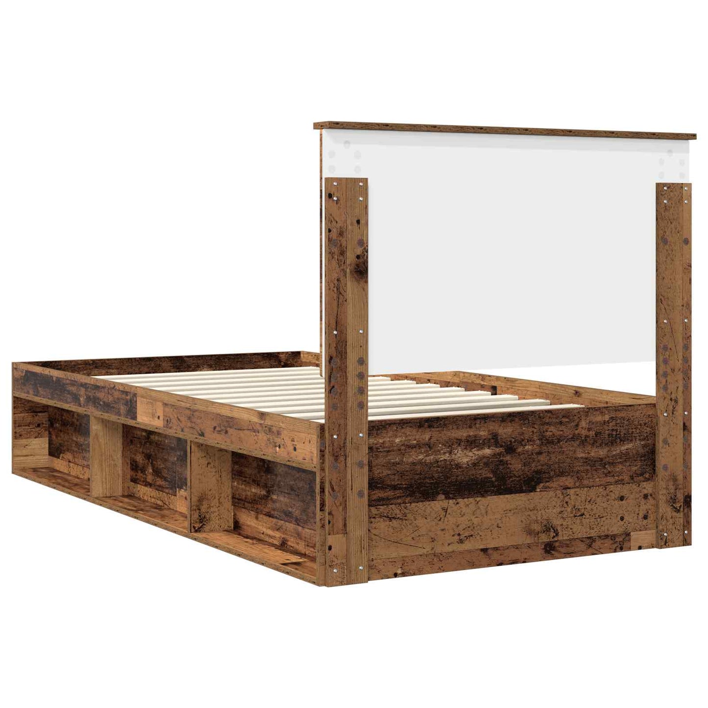 vidaXL Bettrahmen Altholz 100 x 200 cm Massives Kiefernholz