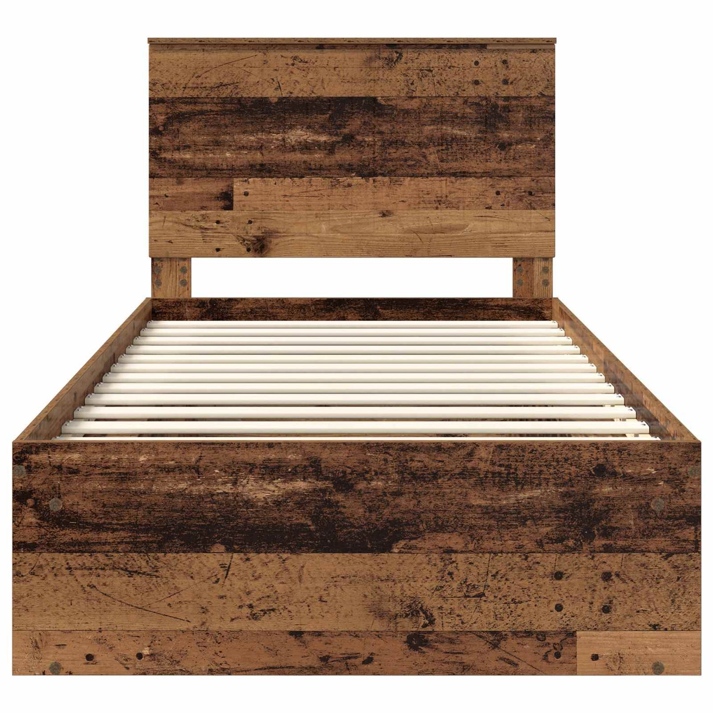 vidaXL Bettrahmen Altholz 100 x 200 cm Massives Kiefernholz
