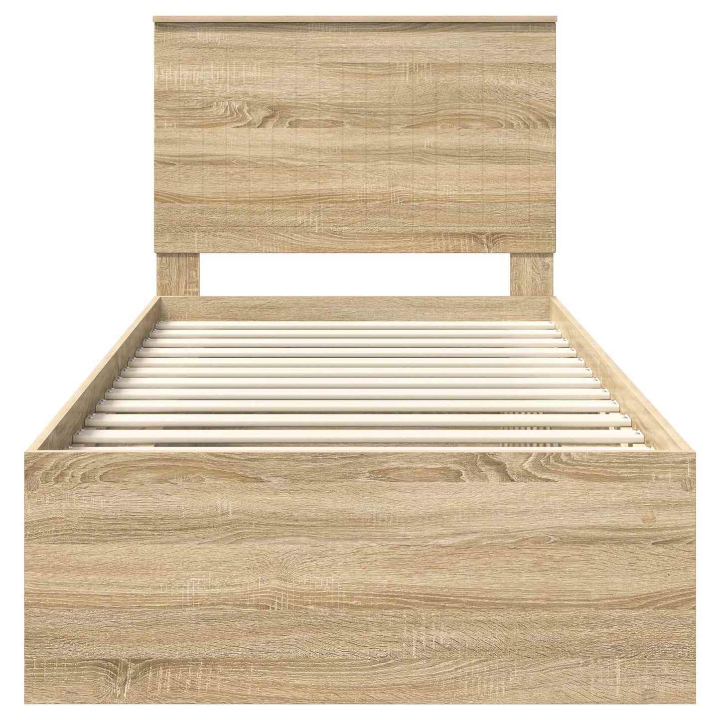 Bettrahmen Sonoma-Eiche 90 x 190 cm Massives Kiefernholz