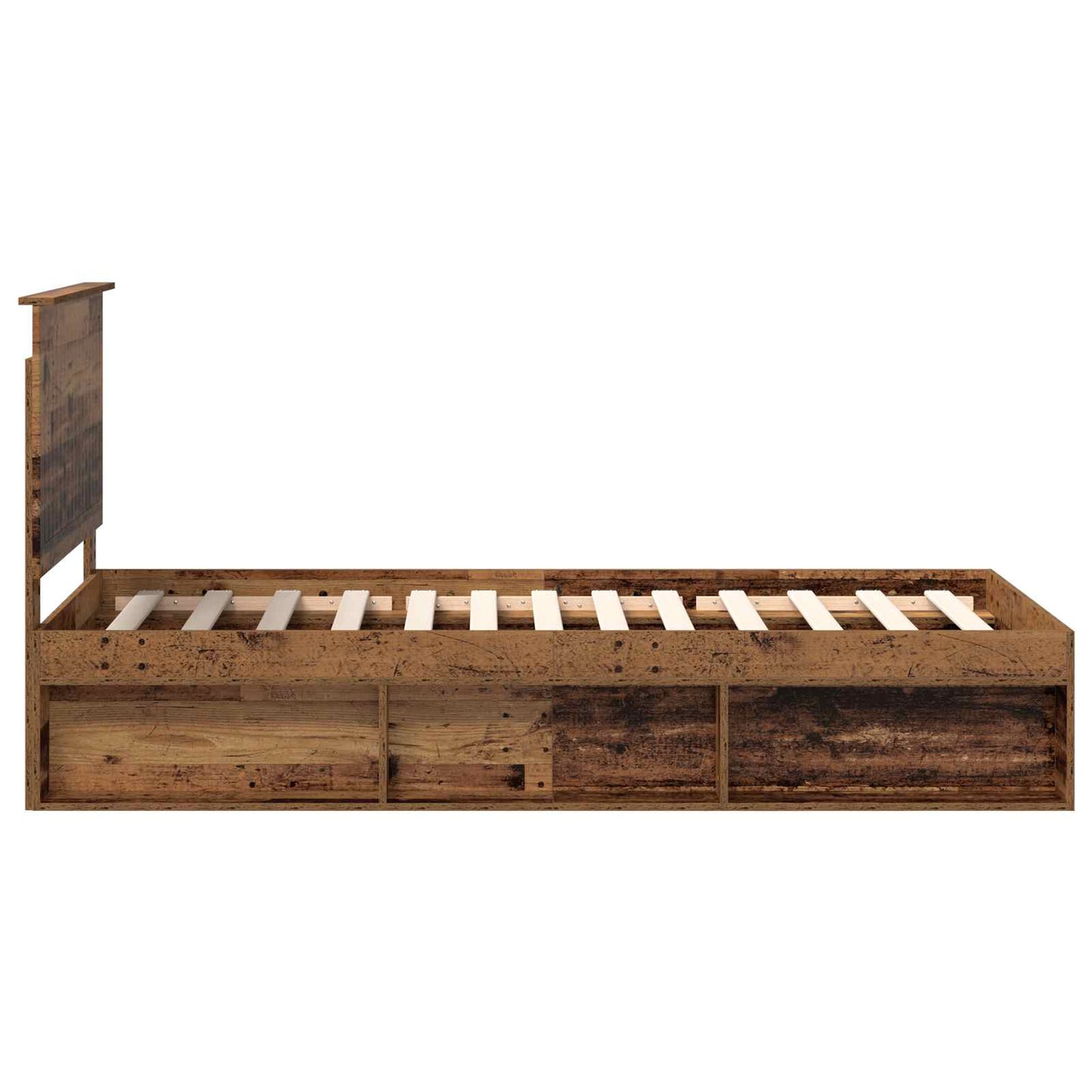 Bettrahmen Altholz 90 x 200 cm Massives Kiefernholz