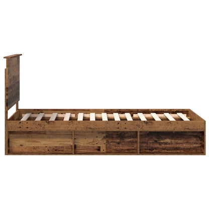 Bettrahmen Altholz 90 x 200 cm Massives Kiefernholz