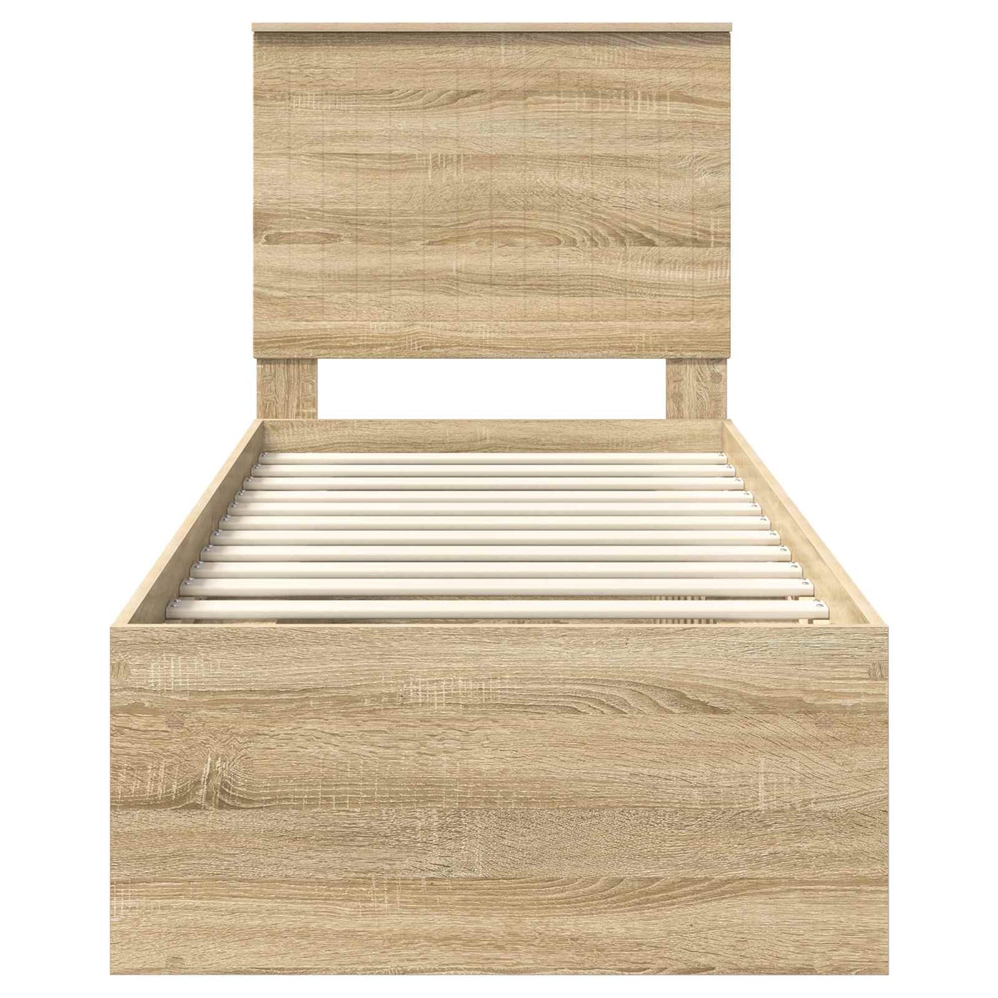 vidaXL Cadre de lit chêne Sonoma 75 x 190 cm Bois de pin massif