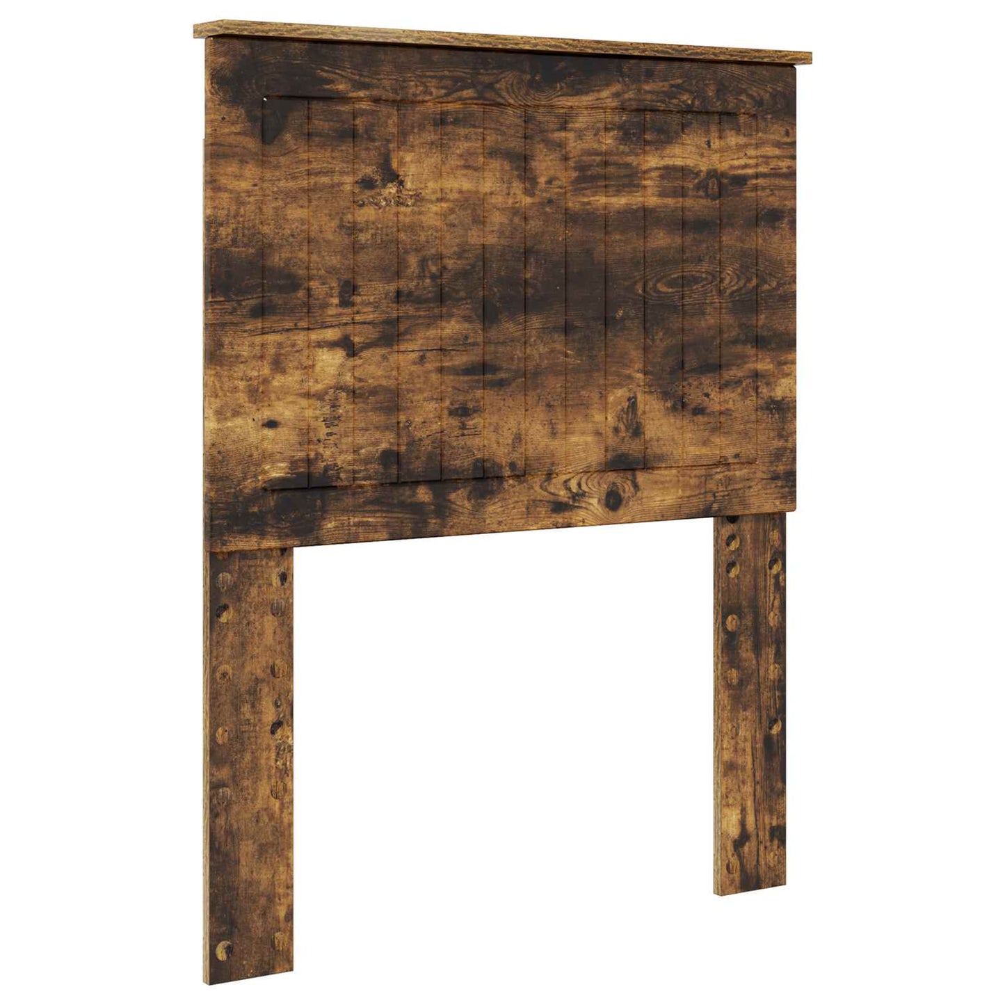 vidaXL Cadre de lit Chêne fumé 75 x 190 cm Bois de pin massif