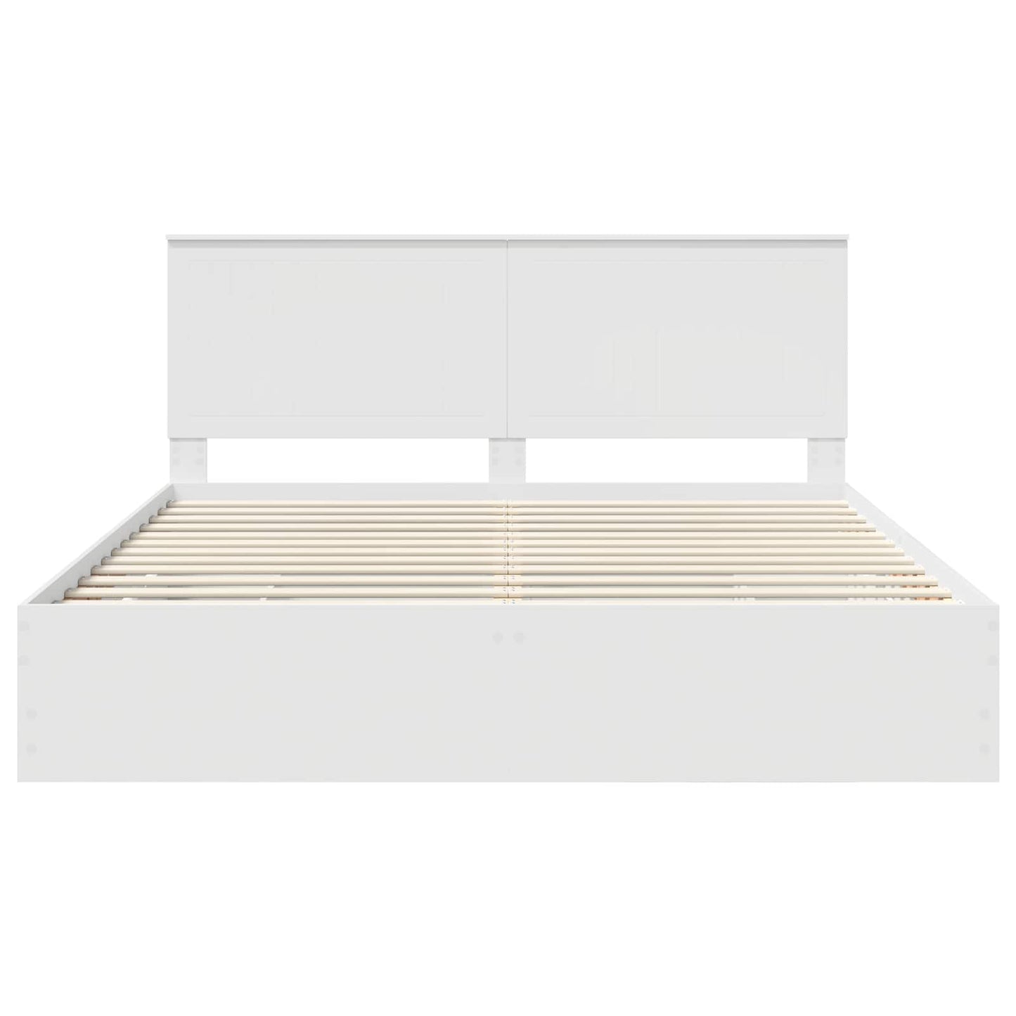vidaXL Bettrahmen mit Schubladen Weiß 180 x 200 cm Ingenieurs Holz