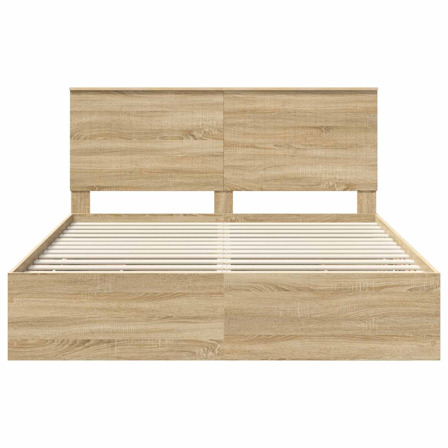 vidaXL Bettrahmen Sonoma-Eiche 160 x 200 cm Ingenieurs Holz